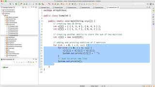 How to Sum 2D Array In Java