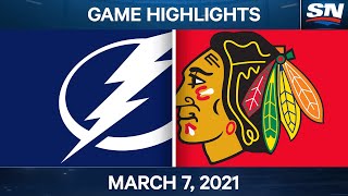 NHL Game Highlights | Lightning vs. Blackhawks - Mar. 7, 2021