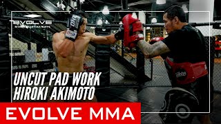 Uncut Kickboxing Pad Work | Hiroki Akimoto