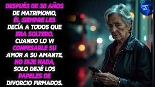 Él ocultó nuestros 30 años de matrimonio, luego le declaró su amor a su amante en público - pero le