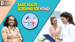 WOMEN'S HEALTH CHECKUP or Screening|National Women’s Health Week-Dr.Mamatha B Reddy |Doctors' Circle