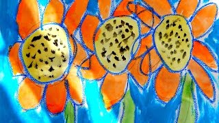 Joseys Art School Episode #49 VanGogh and Sunflower Art HappyLesson Montessori Art Lesson Tutorial