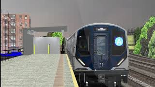 OpenBVE Quickie: Far Rockaway Bound R211A A Train Arrives And Departs At Aqueduct-North Conduit