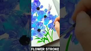 FLOWER STROKE🎨#art#painting#youtubeshorts#drawing#ytshorts#amazing#shortvideo#100#2023#artwithwisdom