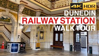 Dunedin Railway Station Walking Tour New Sealand 4K