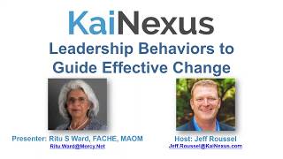 Leadership Behaviors to Guide Effective Change
