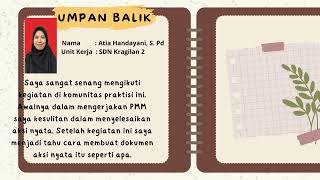 Aksi nyata komunitas Praktisi Internal  (Kepala Satuan Pendidikan/Pendidik/Tenaga) -