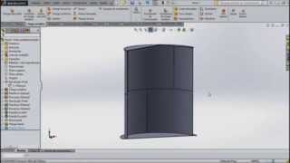 Aula 100 - Criando Tanque Chapa metálica e Recursos - Solidworks - Marcelo Pereira