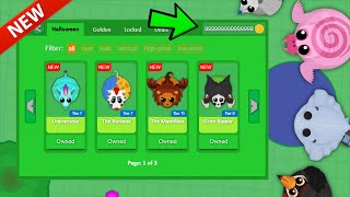 MOPE.IO BUYING ALL THE NEW RARE HALLOWEEN SKINS (Mope.io Update)