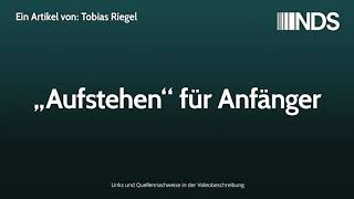 „Aufstehen“ für Anfänger | Tobias Riegel | NachDenkSeiten-Podcast