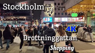 Exploring STOCKHOLM'S Favorite Shopping Street Drottninggatan 4K 2025