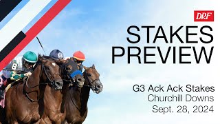 Grade 3 Ack Ack Stakes Preview | September 28, 2024