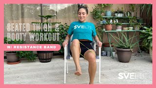 Seated Resistance Band Workout For Stronger Thighs And Booty