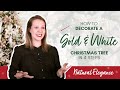 How to Decorate a Gold and White Themed Christmas Tree in 4 Steps