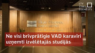 Ne visi brīvprātīgie VAD karavīri uzņemti izvēlētajās studijās