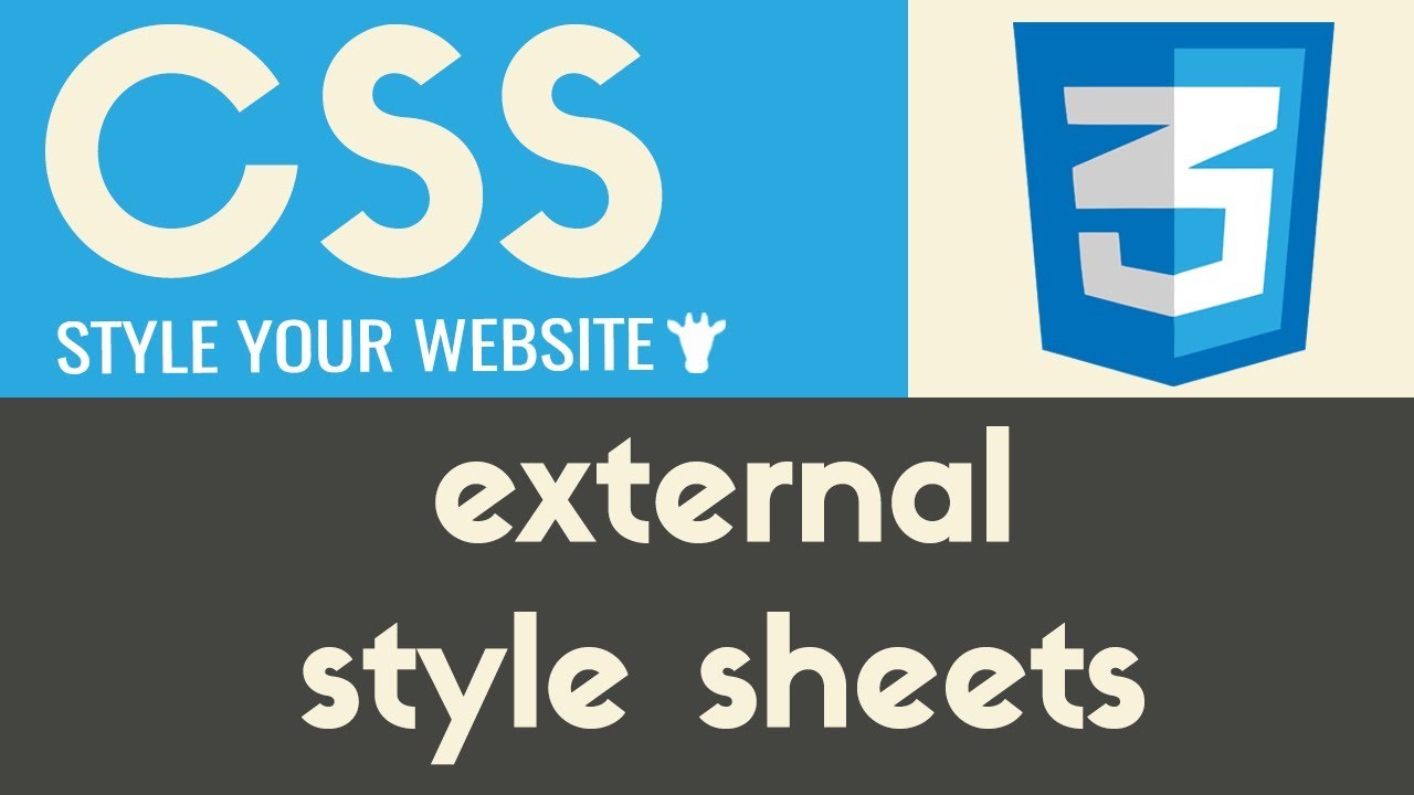 External Style Sheets | CSS | Tutorial 10 - YouTube