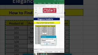 Find total #excel #msexcel #msexceltutorial #shortsvideo #msexceltricks #shorts #ytshorts #total
