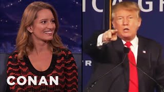 Katy Tur On Trump Calling Her “Little Katy” - CONAN on TBS