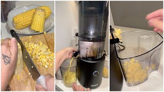 Nấu sữa bắp bằng máy ép chậm bạn đã thử chưa