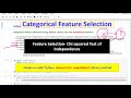 Categorical Feature selection using chi squared |Hands-on with Sklearn and Python  part2|Tutorial 13