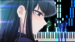 Komi Can't Communicate OST - Pretty Girl - Piano Tutorial/Sheets
