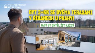 PRODÁNO - Výjimečný byt 3+kk, 120 m2, 2 terasy, Říčany u Prahy