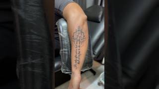 Most unique script tattoo #art #viralvideo #alien #love #travel