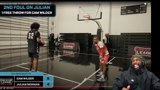 Julian RESPECTFULLY Crashed Out On Refs AGAIN LOL! Julian Newman vs Cam Wilder 1v1 | $100,000