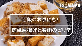 【簡単おつまみ】簡単厚揚げと春雨のピリ辛のレシピ