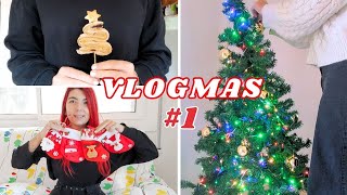 VLOGMAS #1🎄 Haul, Decoramos el Árbol y Preparamos Dulces Navideños⛄