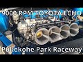 9000RPM quad throttle Toyota Echo at Pukekohe Track Day