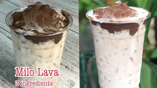 Milo Lava With Condensed Milk/Bangkok Street Food Recipe/ไมโลเหนียว ไมโลลาวา วัตถุดิบน้อยทำง่ายๆ