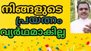 നിങ്ങളുടെ പ്രയത്നം വ്യർഥമാകില്ല#daily divotion 71#Christian message in malayalam#