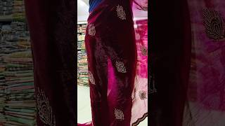 💥🌈ब्रासो साड़ी का मशहूर कलेक्शन | brasso Saree Wholesale Market | Surat Brasso Sareee #shorts