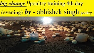 बड़ा बदलाव ! POULTRY TRAINING fourth day  evening batch | abhishek singh