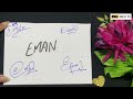 Eman Name Signature - Handwritten Signature Style for Eman Name - Signatures By Amal Info TV