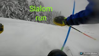 POV: slalom run