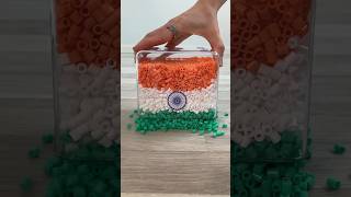 I Made the flag of india with Beads!🇮🇳#shorts#reverse#ytshorts#trendingshorts