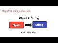 Object to String conversion in java | How to convert Object to String in Java
