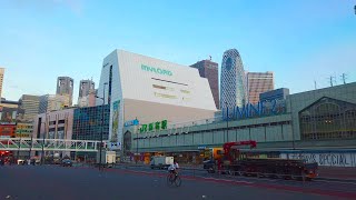 Tokyo Walk - Early morning Shinjuku (早朝の新宿 5:20) - 4K