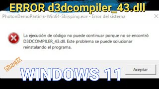 𝐒𝐎𝐋𝐔𝐂𝐈𝐎𝐍𝐀𝐃𝐎 ERROR d3dcompiler_43.dll #WINDOWS