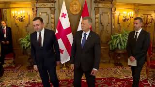 შეხვედრა უნგრეთის პარლამენტის ნაციონალური ასამბლეის სპიკერთან