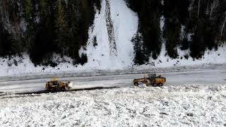 Flood at KLM 28 on the 299 Road Cascapedia,Gaspesie,Quebec,Canada DJI Mavic 2 Zoom 2018