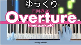 【ゆっくり】Overture-日向坂46（かんたんピアノ）