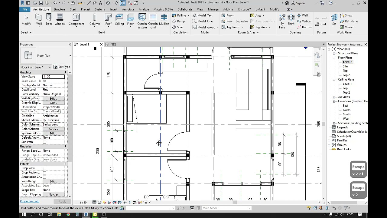 Tutorial Revit Untuk Pemula - PART 04 - YouTube