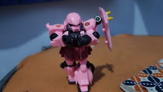 just something about this zaku pink. gundam ensemble (stopmotion)