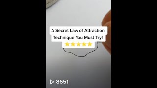 A Law of Attraction Secret Technique! ✨