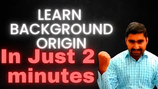 learn background Origin in 2 minutes | background origin css property | css tutorial advanced