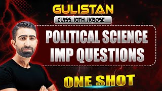 Political Science Imp Questions in one Shot | Jkbose Class 10th  | G.M Sir