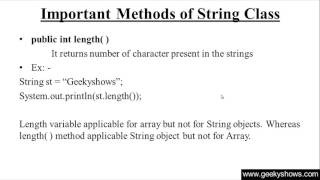 259. length Method in Java Programming (Hindi)
